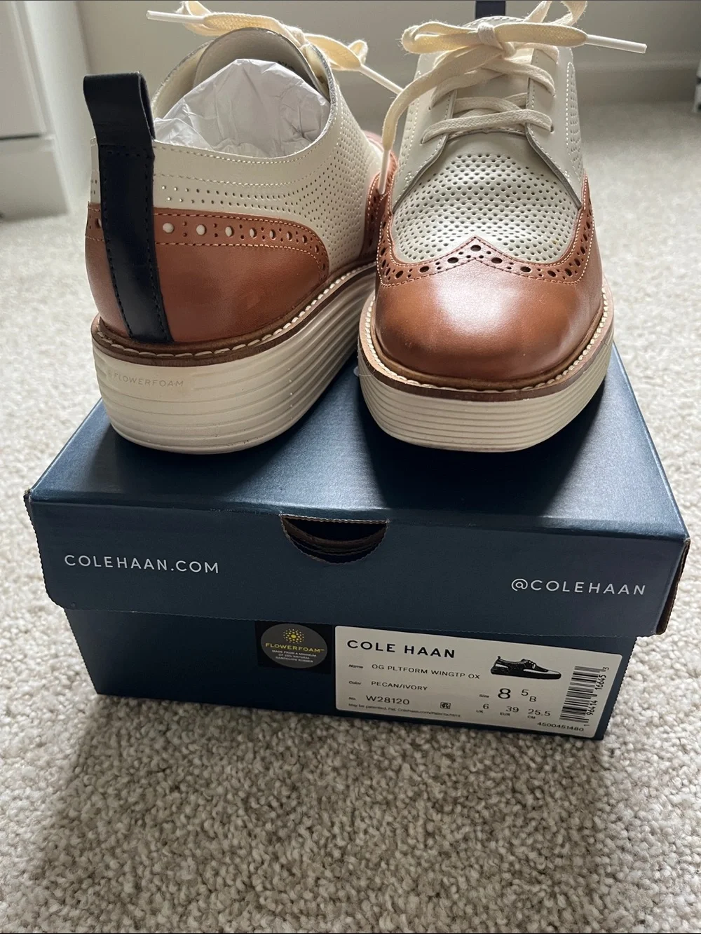 Cole Haan OG platform wingtip Oxford - Picture 1 of 5